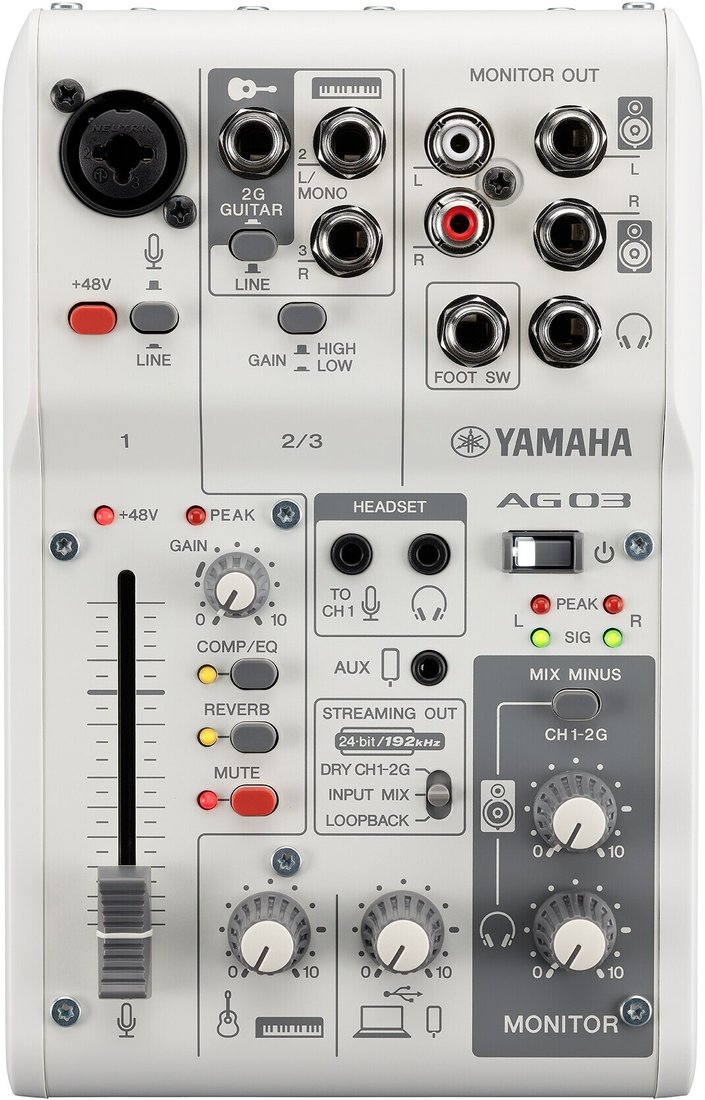 Микшерный пульт Yamaha AG03MK2 (белый)