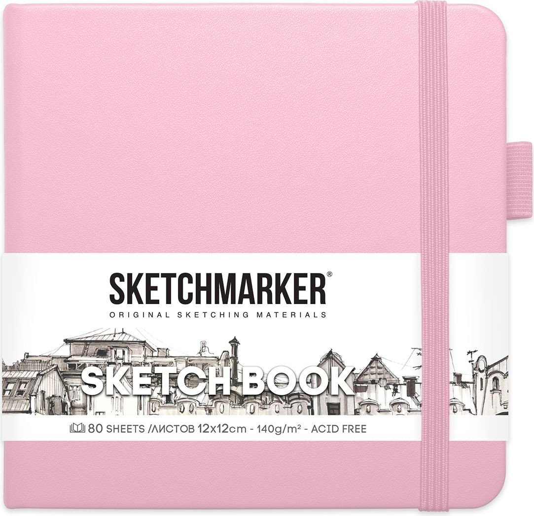 

Альбом для рисования Sketchmarker Скетчбук 2315002SM (80 л, розовый)