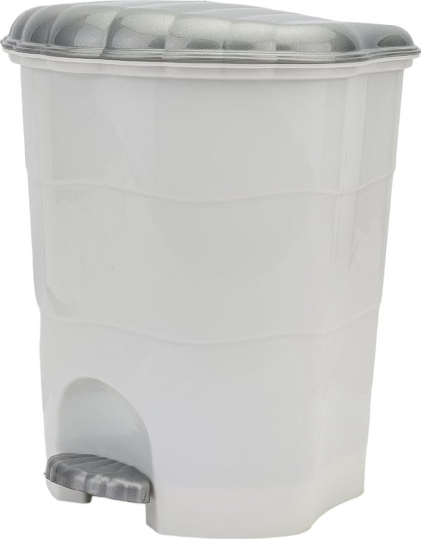 

Мусорное ведро Violet 151101 (11л, бело-серый)