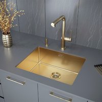 Кухонная мойка Paulmark Next 54 Uni PM215444-BG (золото/брашированное золото)