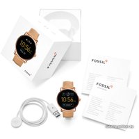 Умные часы Fossil Q Wander Light Brown Leather (золотистый/бежевый)