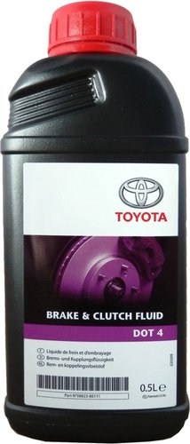 Тормозная жидкость Toyota DOT4 0.5л