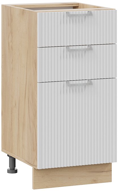 

Шкаф напольный Трия Кимберли 1Н4Я3 (дуб крафт золотой/сноу)