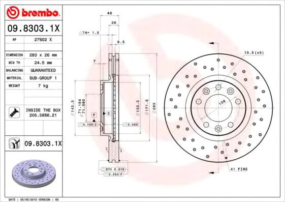 

Brembo 0983031X
