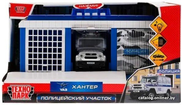 Паркинг Технопарк Пост ГАИ с машинкой ВАЗ 210...