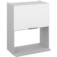 Шкаф навесной Arvento Корнелия Флок-плюс ВШ60-1г-свч (белый софт)