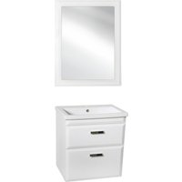  Style Line Тумба под умывальник Лотос 80 (подвесная, для квадратной раковины, белый) в Лиде