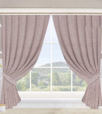  АртПостель Лен капучино для кухни с подхватом Ш.145.180