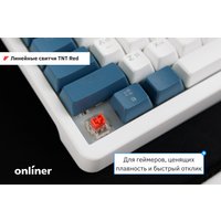 Клавиатура JEGG ZA98 White Navy Blue (TNT Red) в Бресте