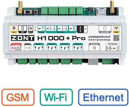 

Контроллер Zont H1000+ PRO