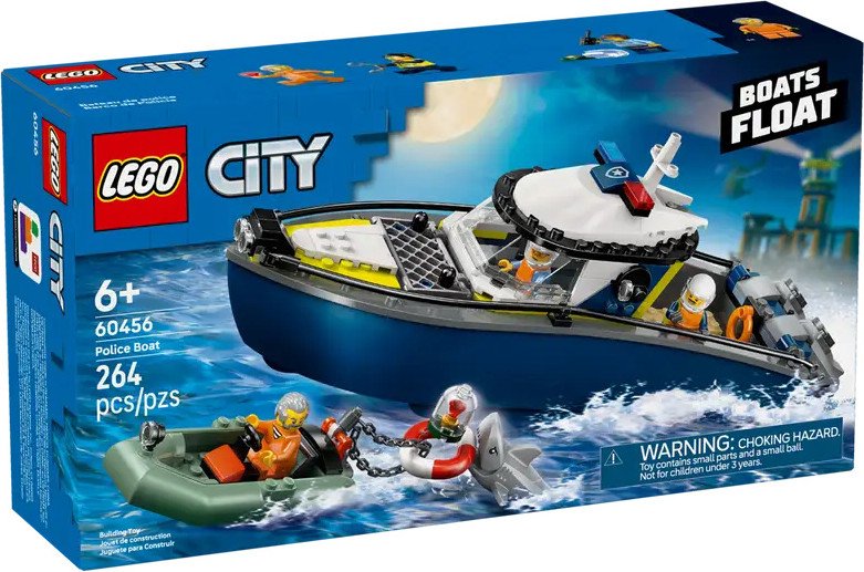 

Конструктор LEGO City Полицейская погоня на лодке 60456