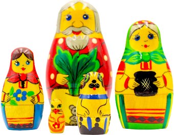 Развивающая игра Брестская Фабрика Сувениров Русская народная сказка Репка (набор 5 шт)