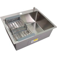 Кухонная мойка Wisent WS-37050D/GER013 (с сифоном, дозатором и коландером)
