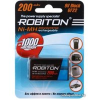 Аккумулятор Robiton 9V 200MH9 BL1 200mAh 1шт
