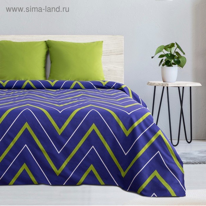 

Постельное белье Этель Зелено-синие зигзаги 2565820