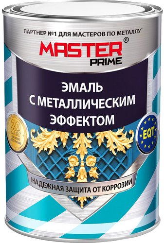 Эмаль Master Prime С металлическим эффектом 0.8 л (красный)