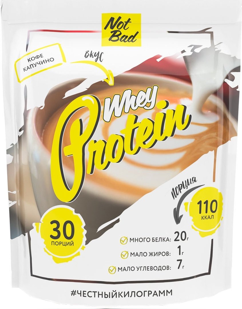 

Протеин сывороточный (концентрат) NotBad Whey Protein (1000г, кофе/капучино)
