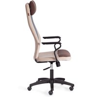 Офисное кресло TetChair Aviator (флок, ткань, коричневый/бежевый/серый 6/7/W-12)