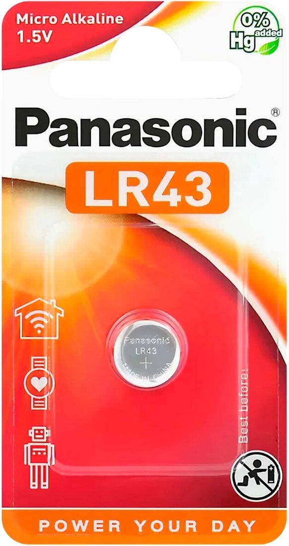 

Батарейка Panasonic LR43 LR43EL/1B (1 шт)