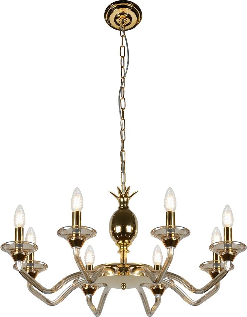 

Подвесная люстра iLamp Flo YT2049-8 (золотой/коньяк)