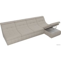 Модульный диван Лига диванов Холидей люкс 105576 (корфу 02, светло-серый)