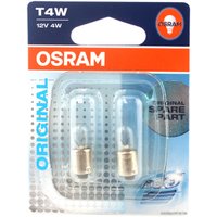 Лампа накаливания Osram T4W Original Line 2шт [3893-02B]