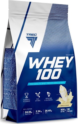 Trec Nutrition Whey 100 (ваниль, 900 г)