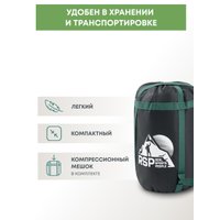 Спальный мешок RSP Outdoors Sleep 450 R RipStop 2024 (зеленый, 220x75см, молния справа)