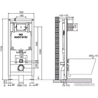 Инсталляция для унитаза OLI 80 Slim 600151+154962 (золотой)