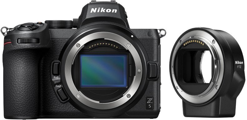 

Беззеркальный фотоаппарат Nikon Z5 Body + FTZ Adapter
