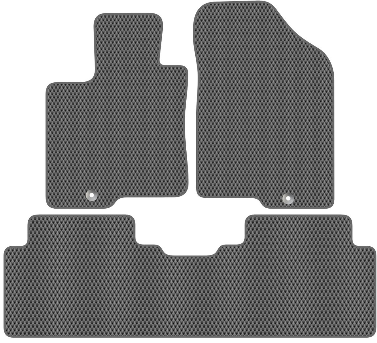 

Комплект ковриков для авто Alicosta Kia Carens (минивэн / UN) 2006 - 2012 (серый, ромб)