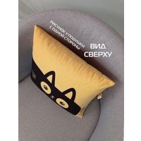 Декоративная подушка Matex Meow. Chubby 62-059 (горчичный/черный)