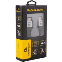 Кабель Cablexpert CCP-HDMI16K-2M HDMI - HDMI (2 м, серый) в Борисове