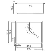 Кухонная мойка Gerhans K35043B