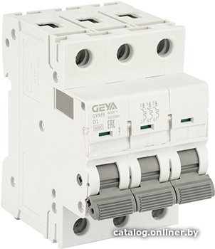 Выключатель автоматический GEYA GYM9 3P 1А D 6кА GYM93P1D