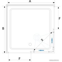 Душевой уголок RGW SV-31G 32323100-16 100x100 (золото brush/прозрачное стекло)