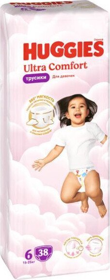 

Трусики-подгузники Huggies Ultra Comfort Girl Mega 6 (38 шт)