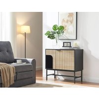 Комод Signal MAGO K3 (дуб/черный мат)