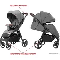 Коляска прогулочная «книга» Carrello Bravo CRL-8512/1 (serious grey)