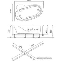 Ванна Triton Николь 160x100R (с каркасом)