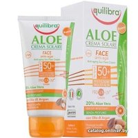 Средства для загара, автозагар Equilibra Aloe с комплексом Prosun-UV SPF50+ 150 мл