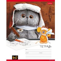 Полуобщая тетрадь Hatber Кот Басик 24Т5В1 (24 л)