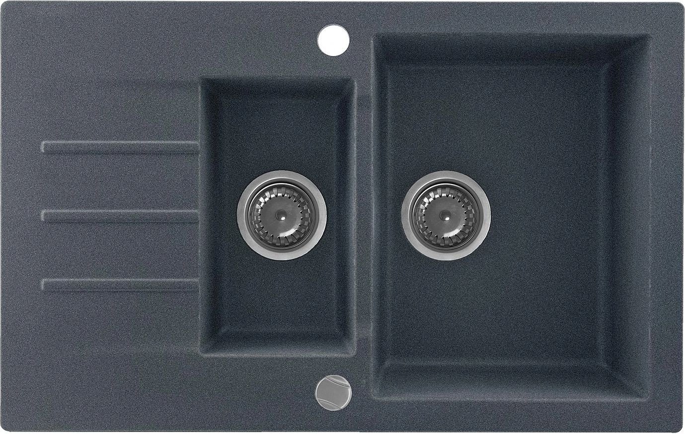 Кухонная мойка Kernau KGS A 6079 1.5B1D Graphite