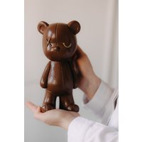 Статуэтка К.РАМА Мишка кожаный Kaws & Bearbrick (коричневый)