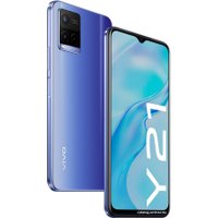 Телефон Vivo Y21 4GB/64GB международная версия (синий металлик)