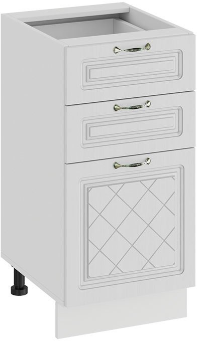 

Шкаф напольный Трия Бьянка 1Н4Я3 (белый/дуб белый)