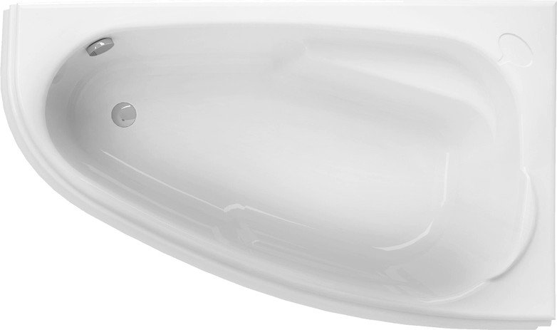 Ванна Cersanit Joanna 150x95 R 63337 (с каркасом, экраном и сифоном Prime черный)
