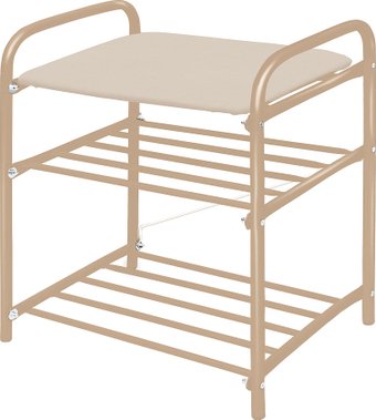 Банкетка Ника БП1-1/БЖ (слоновая кость/бежевый металлик)