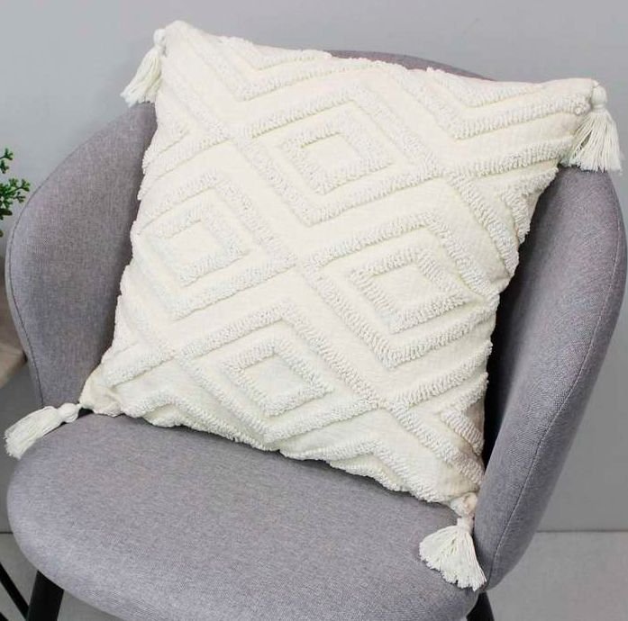 

Чехол на подушку Matex Tufted ALEX-020 (слоновая кость/топленое молоко)