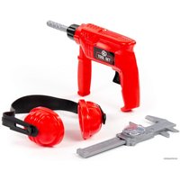 Набор инструментов игрушечных Полесье №23 91116 (дрель, наушники, штангенциркуль №2)